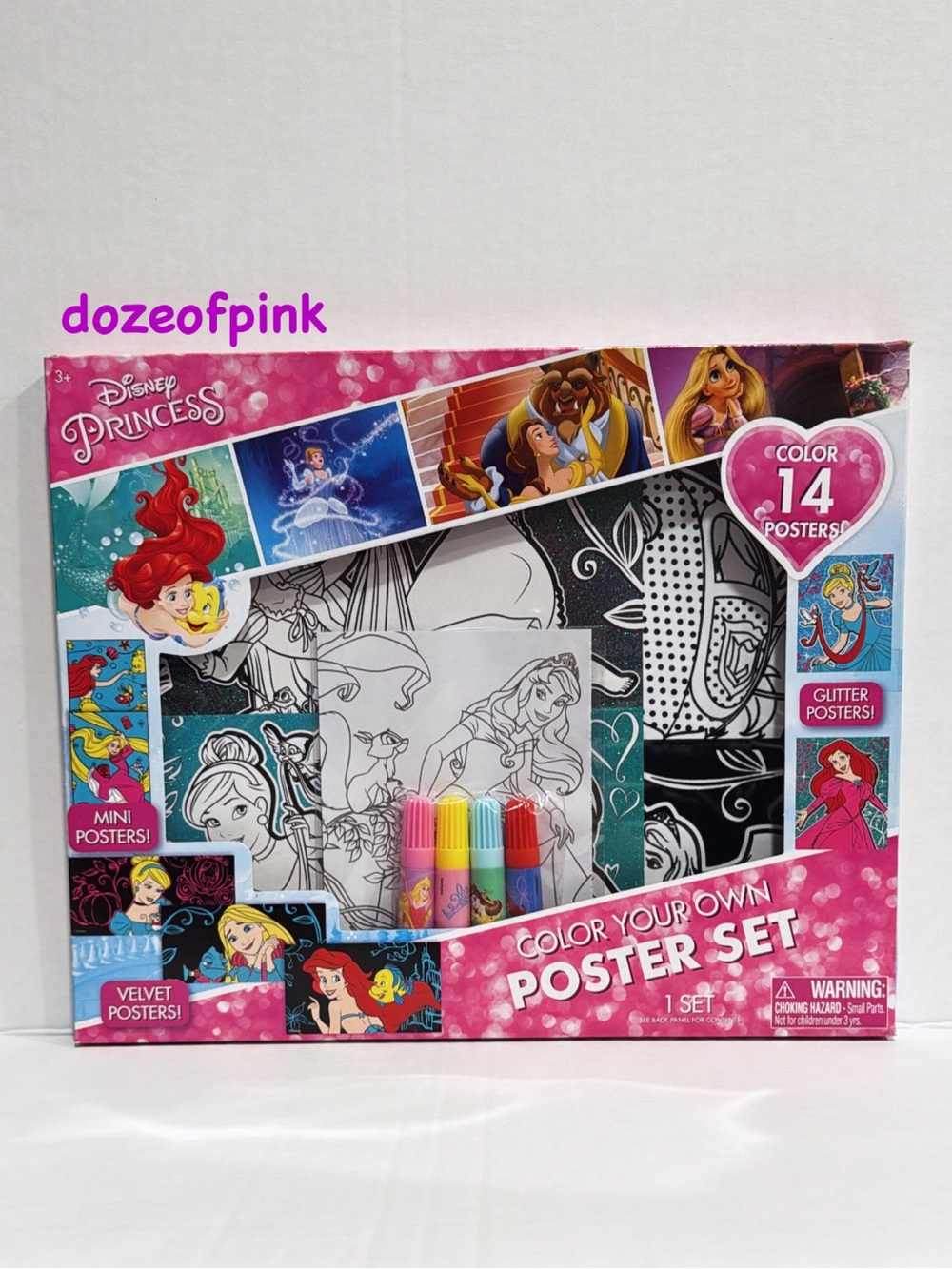 Disney Princess Color Your Own 14 Posters Set